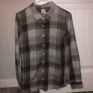 Grey J.Crew Button-down